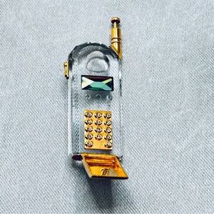 Swarovski Vintage Crystal Cell Phone Figurine